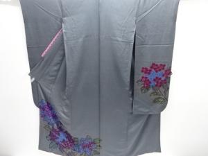 紫陽花模様振袖